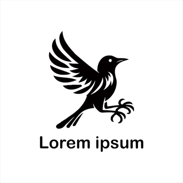 un diseño de logotipo de pájaro