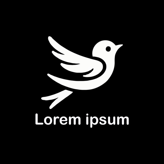 un diseño de logotipo de pájaro