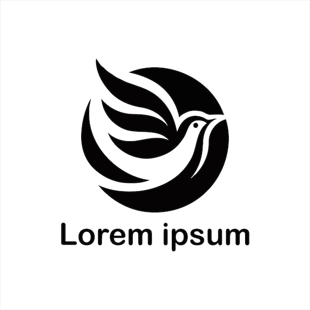 un diseño de logotipo de pájaro