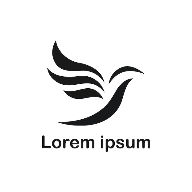 un diseño de logotipo de pájaro