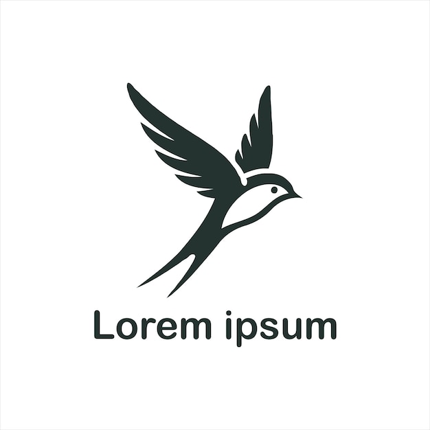 un diseño de logotipo de pájaro