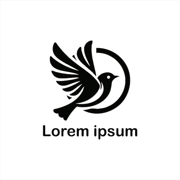 un diseño de logotipo de pájaro