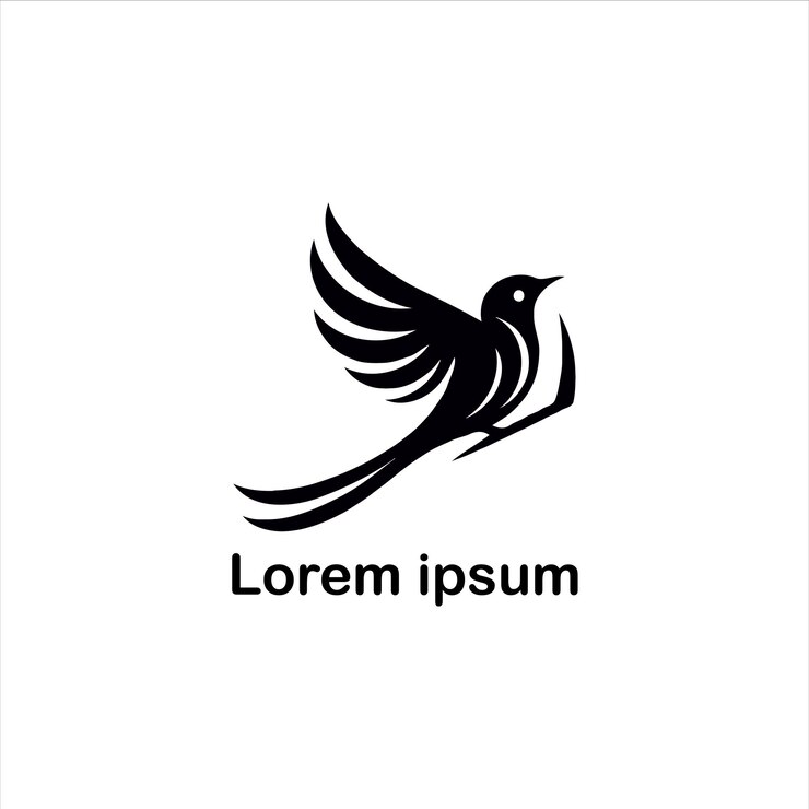 diseño de logotipo de pájaro