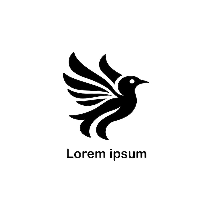 diseño de logotipo de pájaro