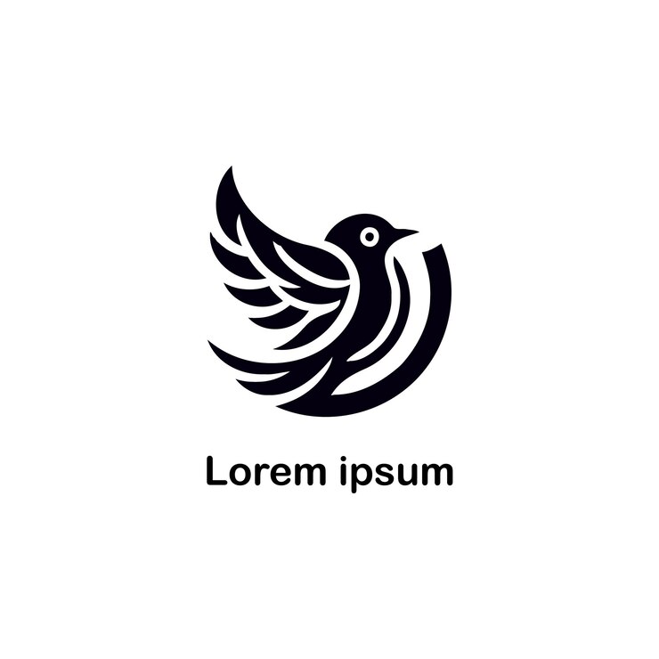 diseño de logotipo de pájaro