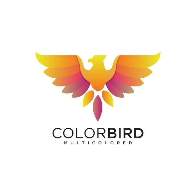 diseño de logotipo de pájaro