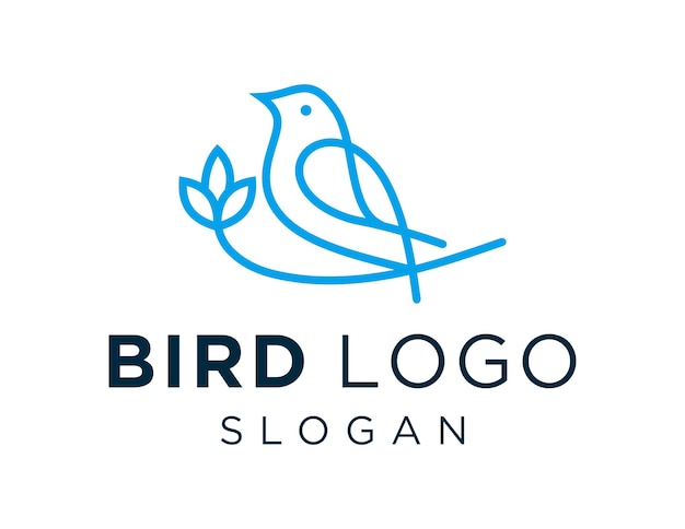 Diseño de logotipo de pájaro