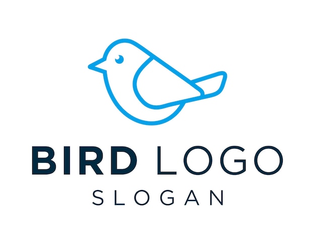 Diseño de logotipo de pájaro