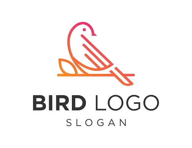 Diseño de logotipo de pájaro