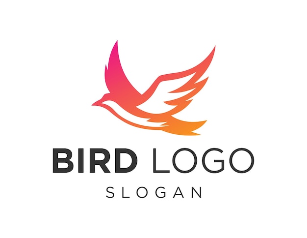 Diseño de logotipo de pájaro