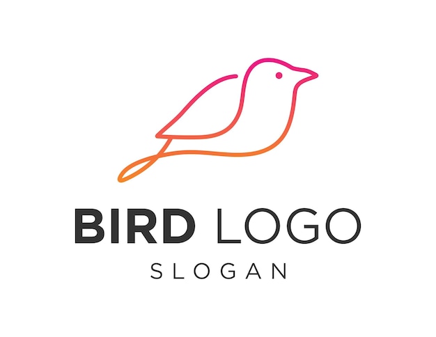 Diseño de logotipo de pájaro