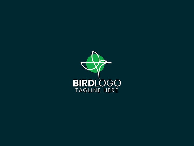 Diseño de logotipo de pájaro