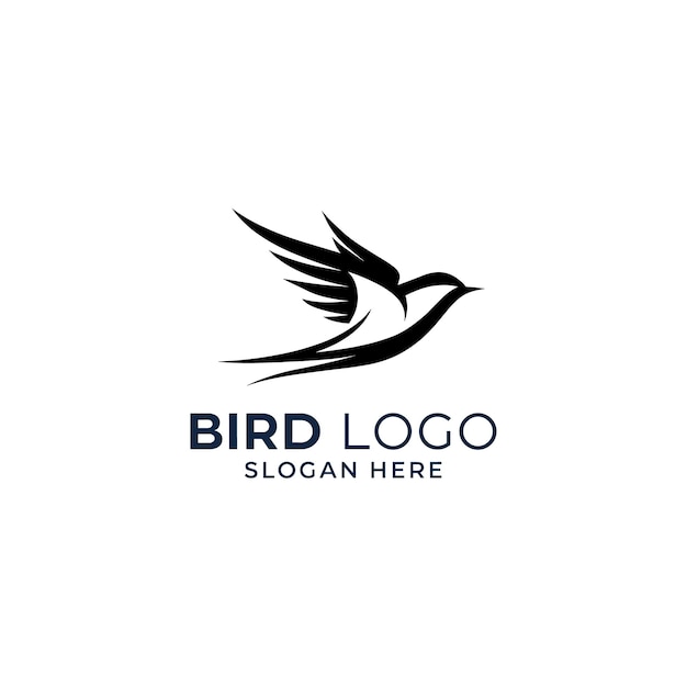 Diseño de logotipo de pájaro