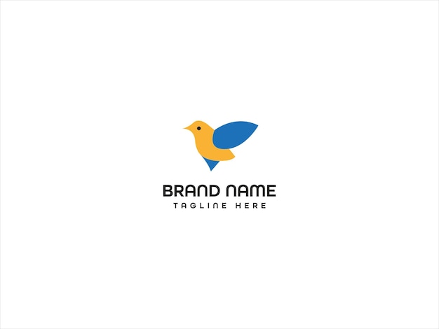 diseño de logotipo de pájaro
