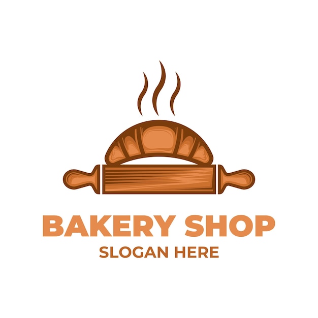 diseño de logotipo de panadería concepto menú de restaurante
