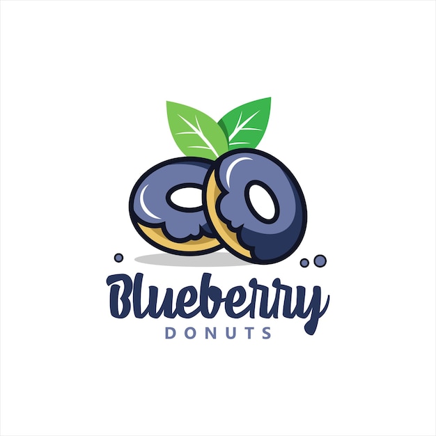 Diseño de logotipo de panadería con Donut Vector