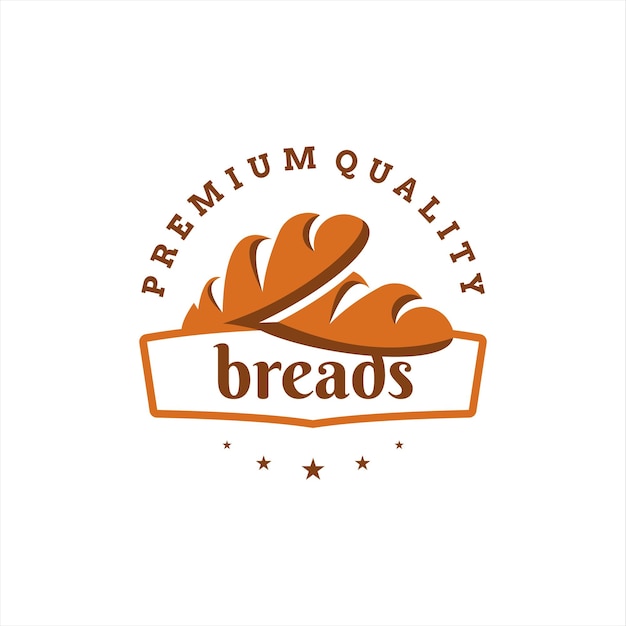 Diseño de logotipo de panadería para hornear pan vector