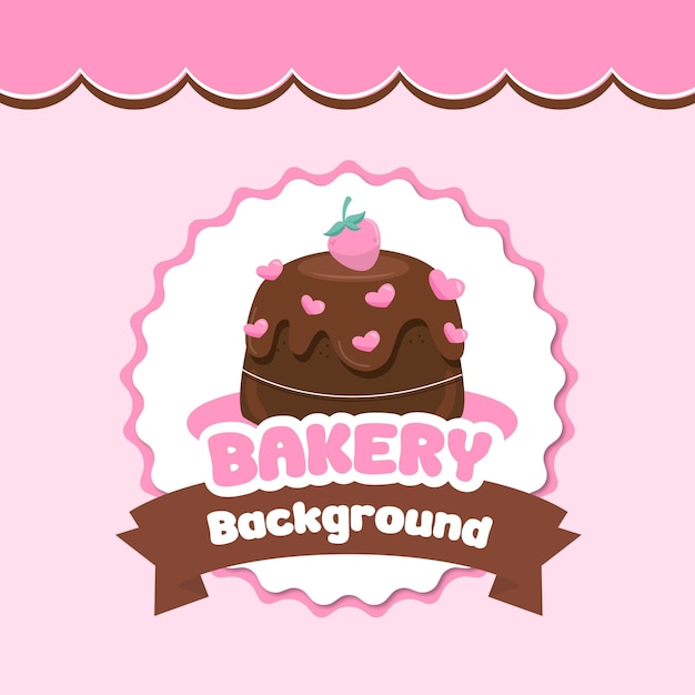 El diseño del logotipo de la panadería Vector