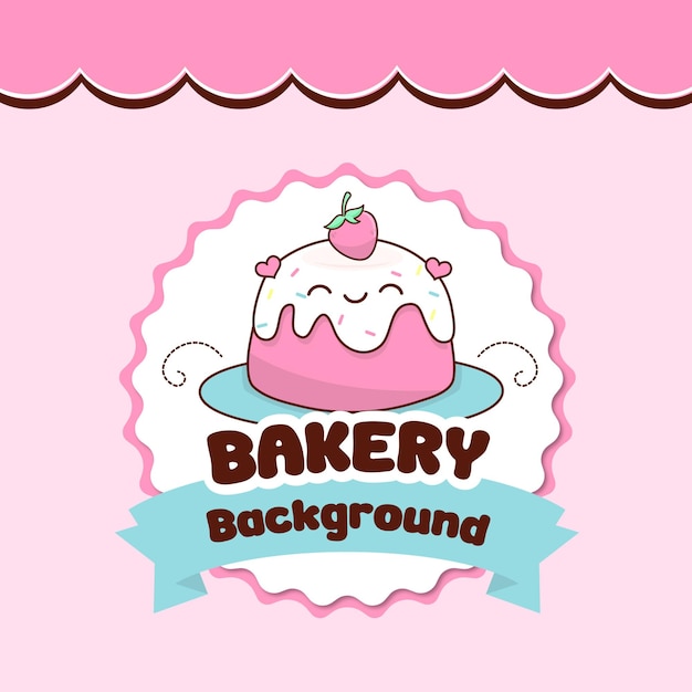 El diseño del logotipo de la panadería Vector