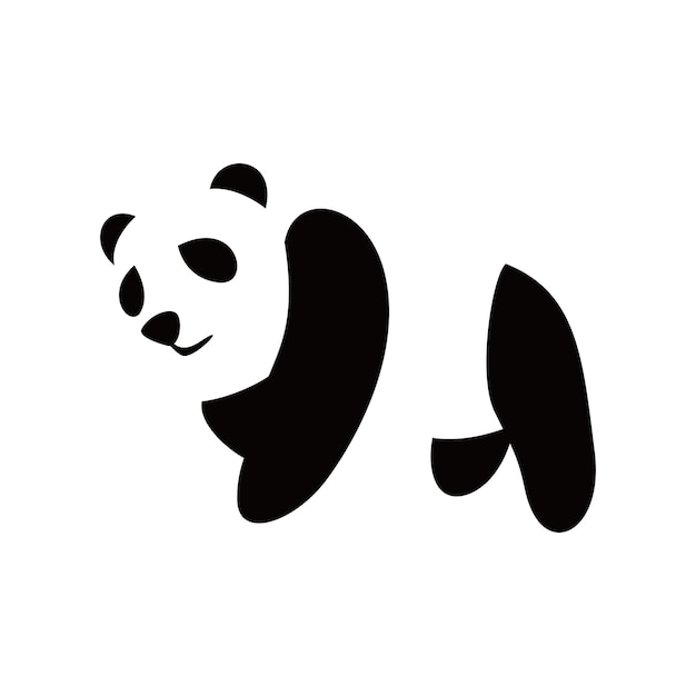 Diseño del logotipo del panda Signo y símbolo animal de Asia