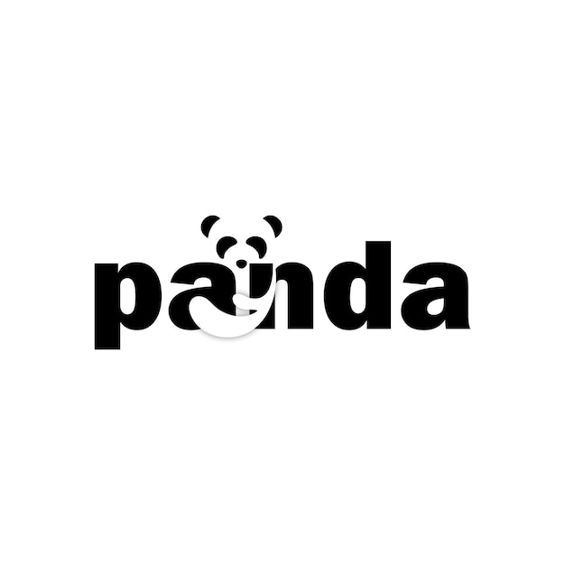 diseño de logotipo de panda