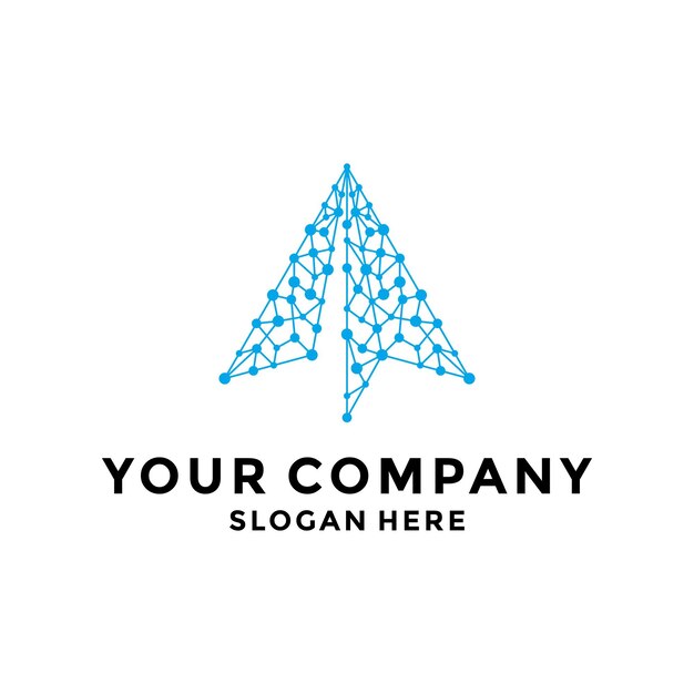 Diseño de logotipo de Paper Plane Connect
