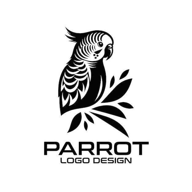 Diseño del logotipo de Parrot Vector