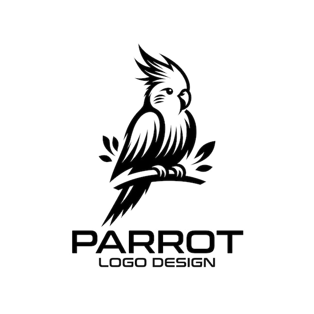 Diseño del logotipo de Parrot Vector
