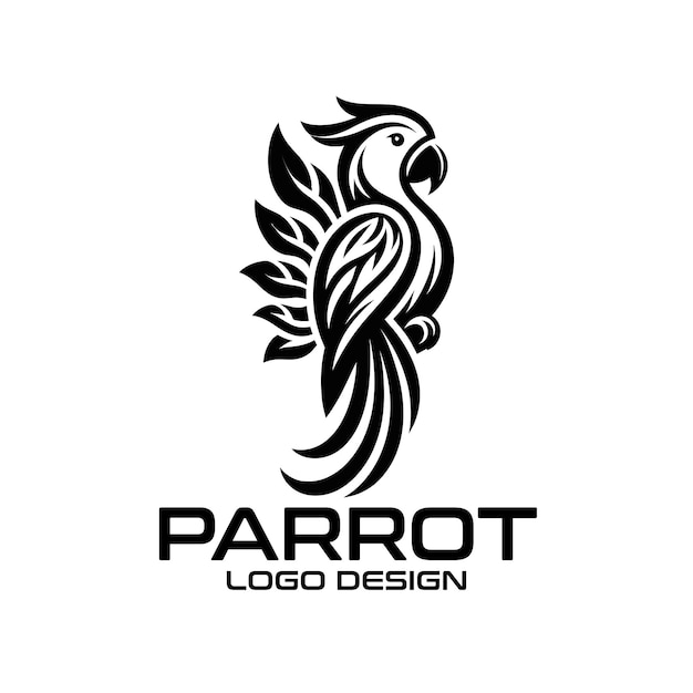 Diseño del logotipo de Parrot Vector
