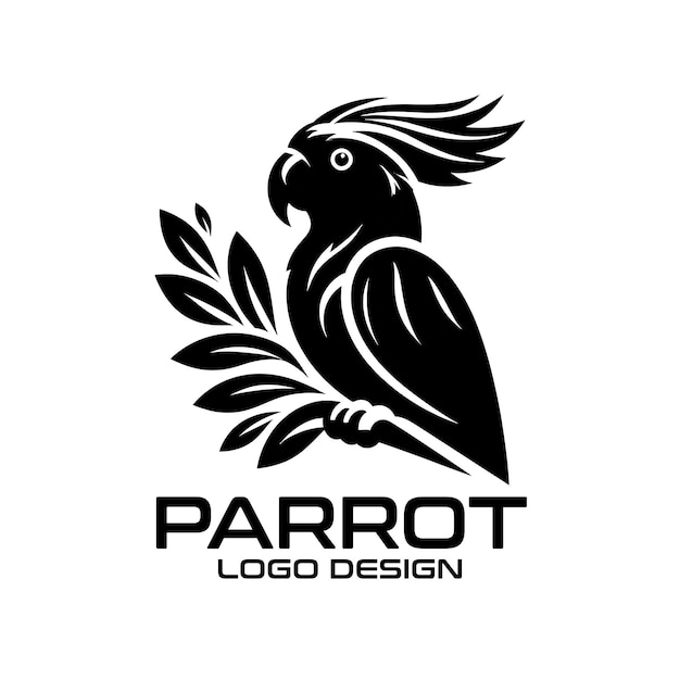 Diseño del logotipo de Parrot Vector
