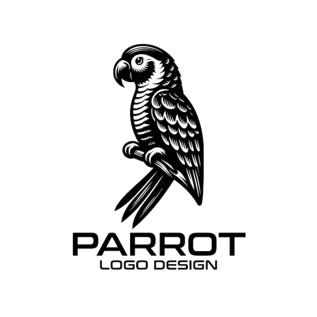 Diseño del logotipo de Parrot Vector