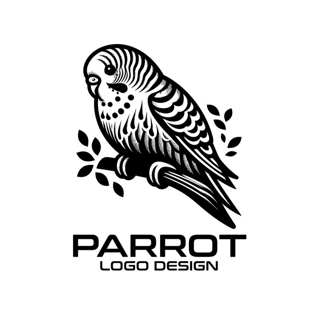 Diseño del logotipo de Parrot Vector