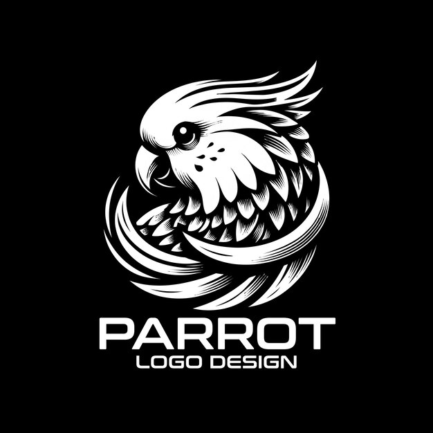 Diseño del logotipo de Parrot Vector