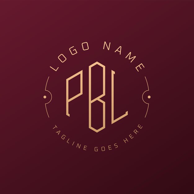 Diseño de logotipo de PBL de lujo Letra elegante PBL Monograma Logotipo minimalista Poligono plantilla de diseño de logotipo PBL