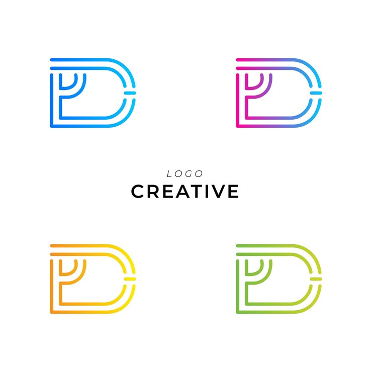 Vector diseño de logotipo de pd creative latter diseño de logotipo de logotipo creativo logotipo de la compañía logotipo de marca