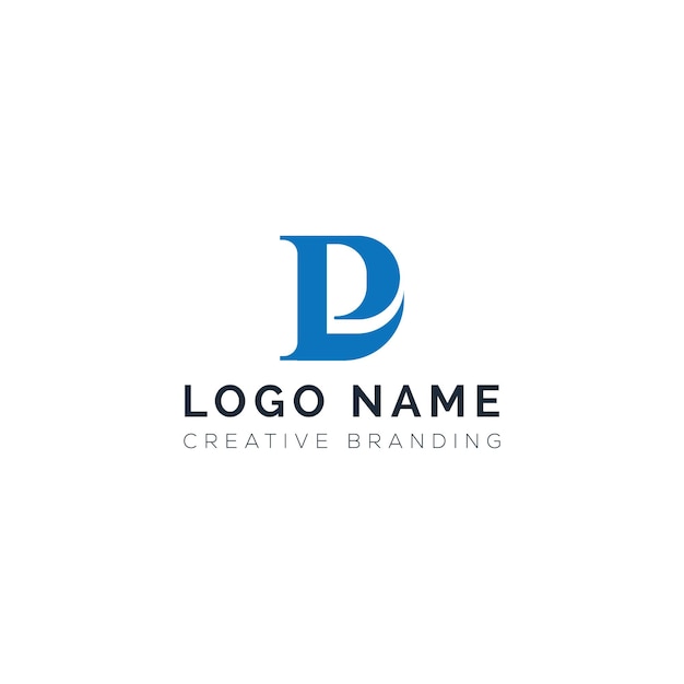 Diseño de logotipo de PD Marca creativa para negocios e identidad corporativa