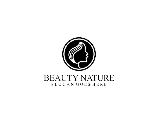 Diseño de logotipo de peluquería de belleza de lujo