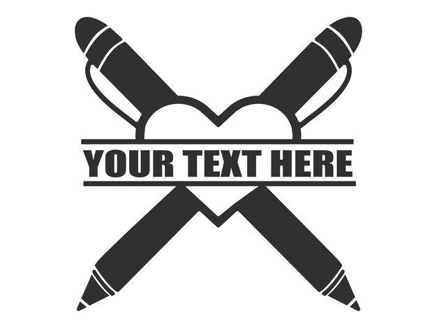 Diseño del logotipo de Pen Monogram Vector y Pen