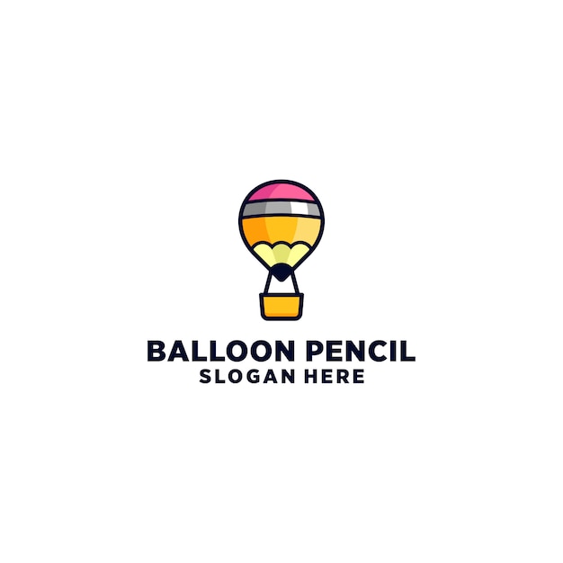 Diseño de logotipo pencil air ballon