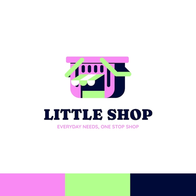 Diseño del logotipo de la pequeña tienda