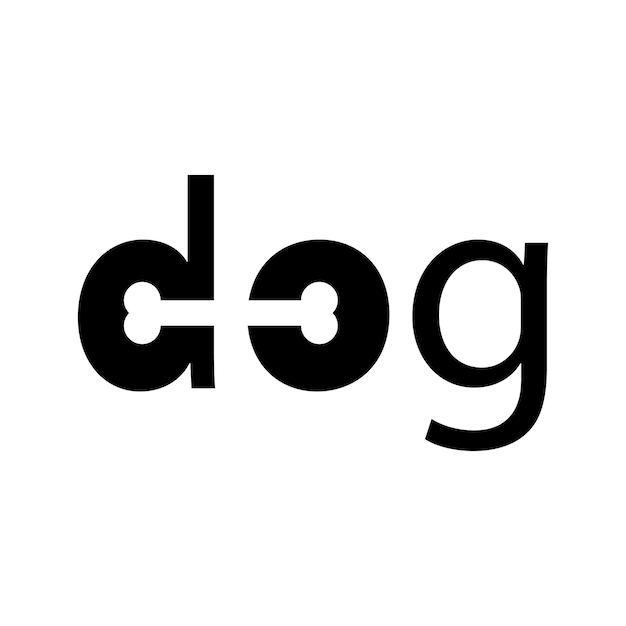 Diseño de logotipo de perro vectorial