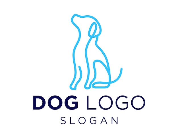 Vector diseño del logotipo del perro