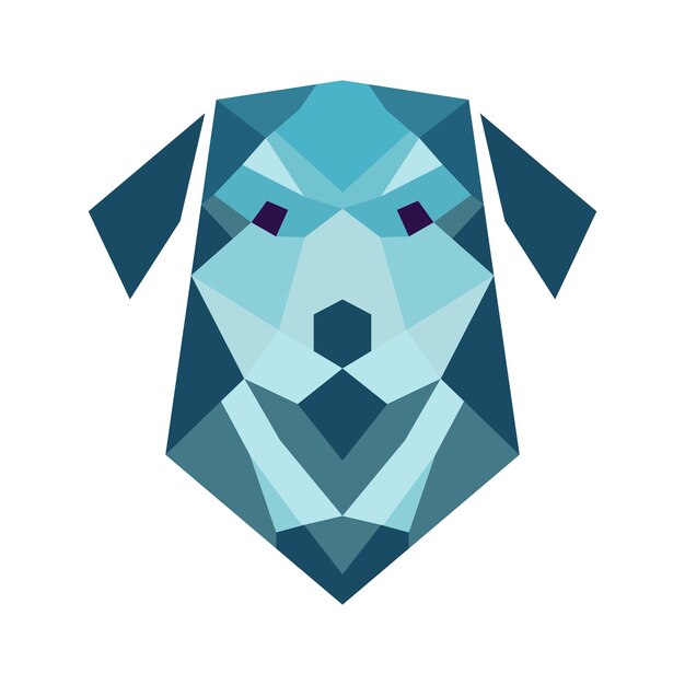 Vector diseño de logotipo de perro