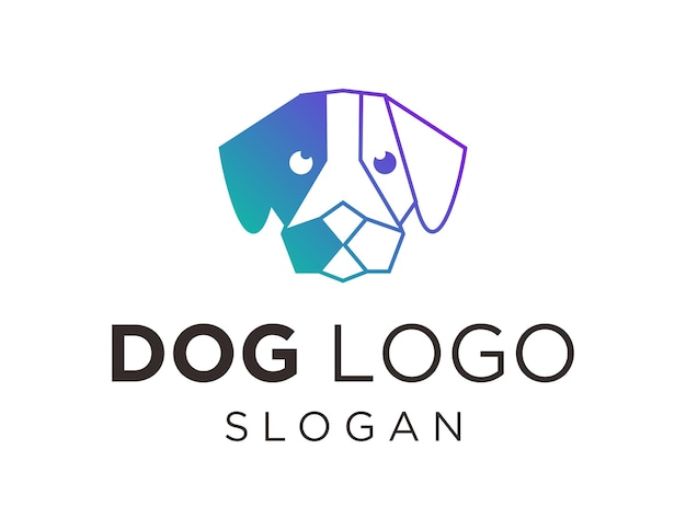 Vector diseño del logotipo del perro