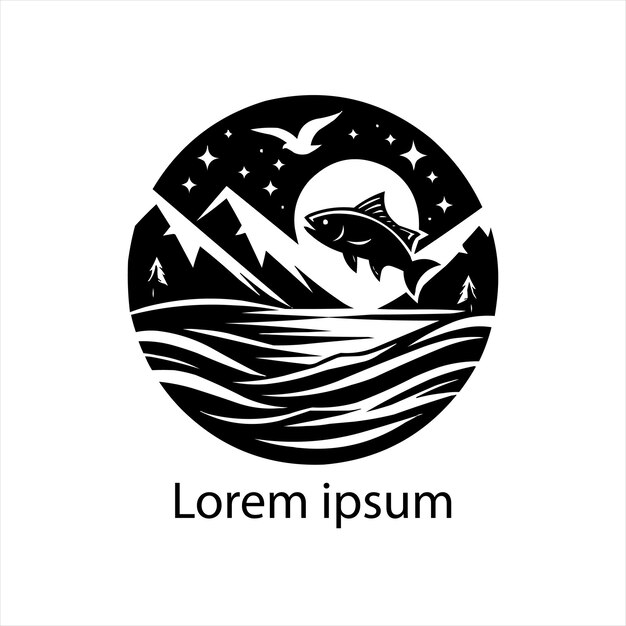 Diseño de un logotipo de pesca para la marca