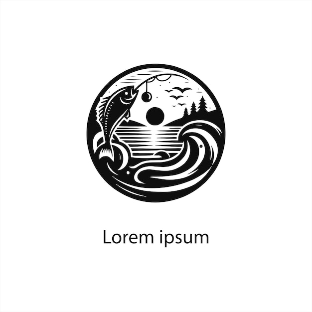 diseño de un logotipo de pesca para la marca