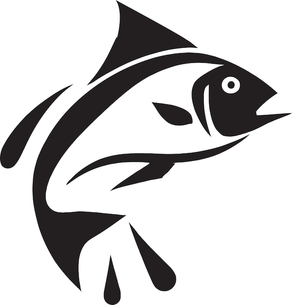 Diseño de logotipo de pescado Kingfish