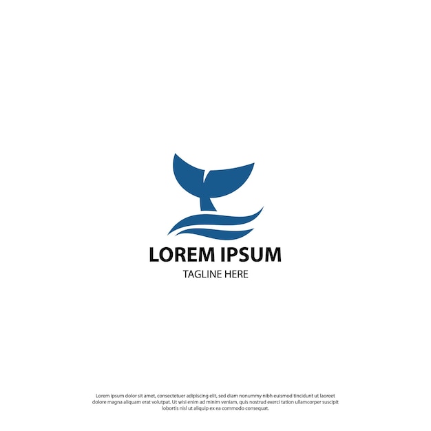 Diseño de logotipo de pescado.