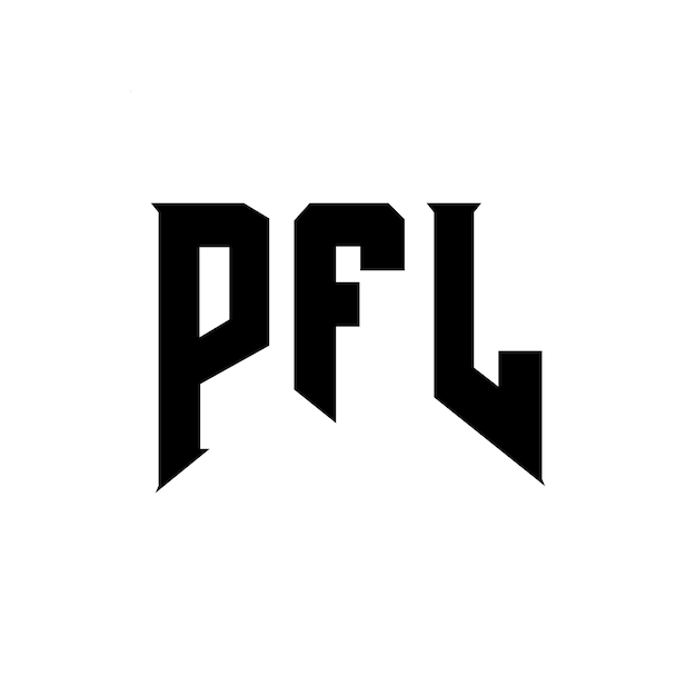 Diseño de logotipo de PFL para una empresa de tecnología PFL diseño de logotipo PFL combinación de colores blanco y negro PFL logo PFL vector PFL diseño PFL icono PFL alfabeto PFL tipografía logotipo diseño
