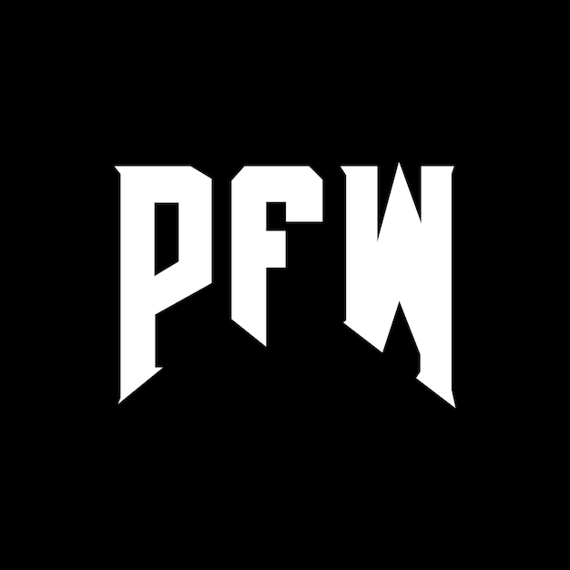 El diseño del logotipo de PFW es una combinación de colores en blanco y negro, el logotipo PFW es un vector PFW, el icono PFW es el alfabeto PFW.